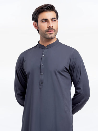 Men's Iron Grey Kurta Shalwar - EMTKST25-99501