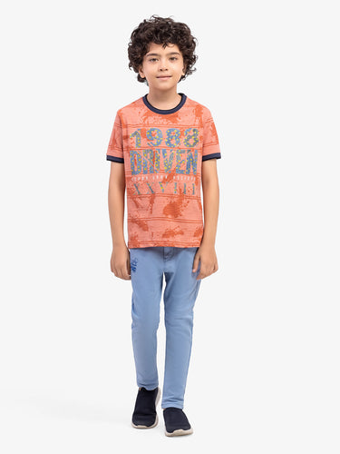 Boy's Light Coral T-Shirt - EBTTS5-003