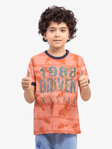 Boy's Light Coral T-Shirt - EBTTS5-003