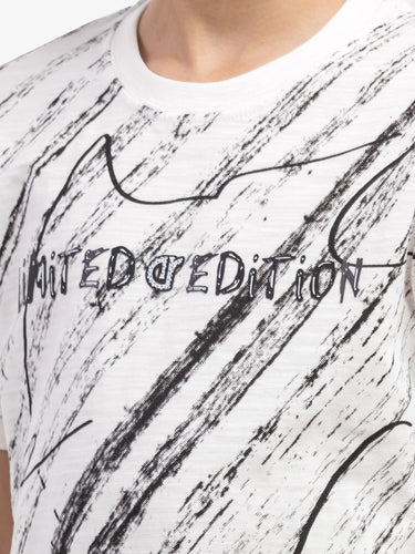 Boy's Off White T-Shirt - EBTTS5-001