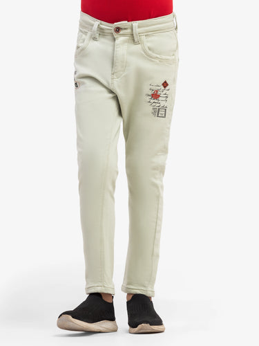 Boy's Light Green Chino Pant - EBBCP5-006