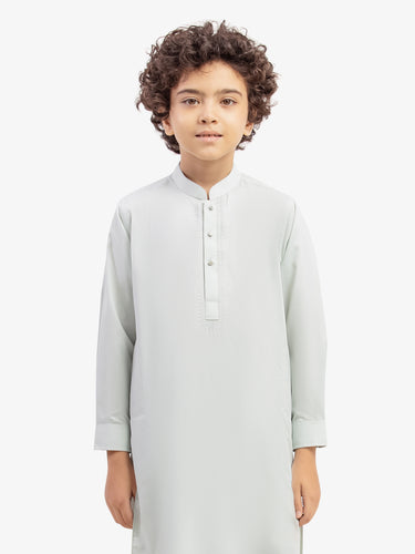 Boy's Mint Green Kurta Shalwar - EBTKS5-4034