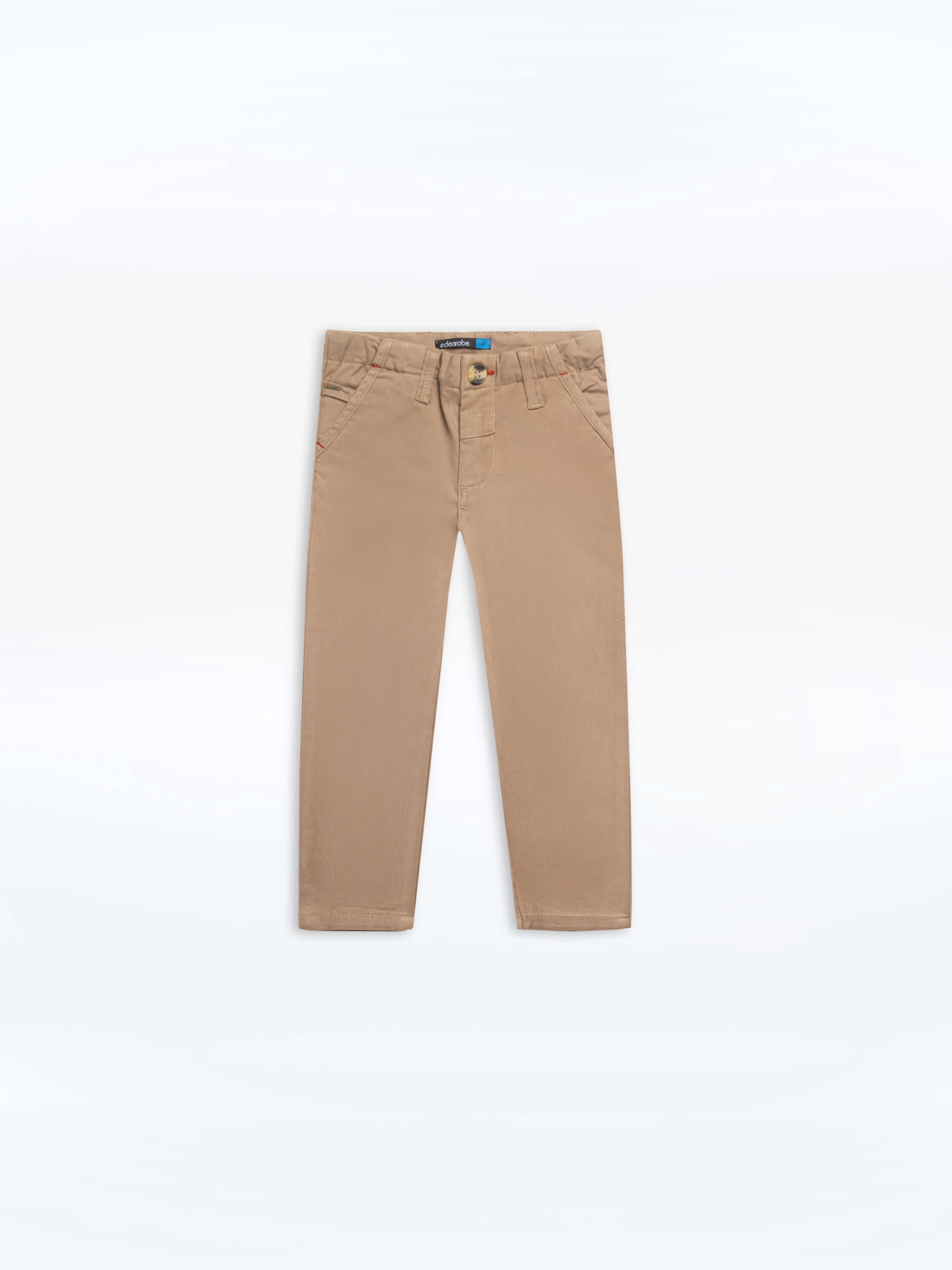 edenrobe Boy's Khaki Chino Pant EBBCP24-001 – edenrobe Pakistan