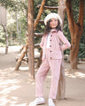 Girl's Light Pink Jacket & Trouser - EGTJ2P22-002