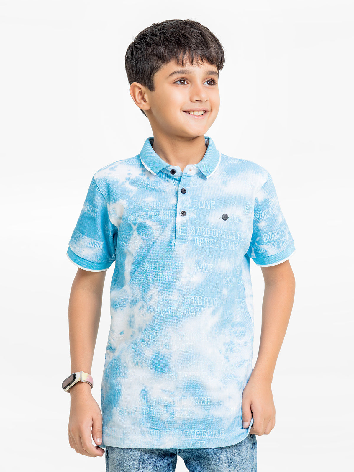 Boy's Sky Blue Polo Shirt - EBTPS24-004