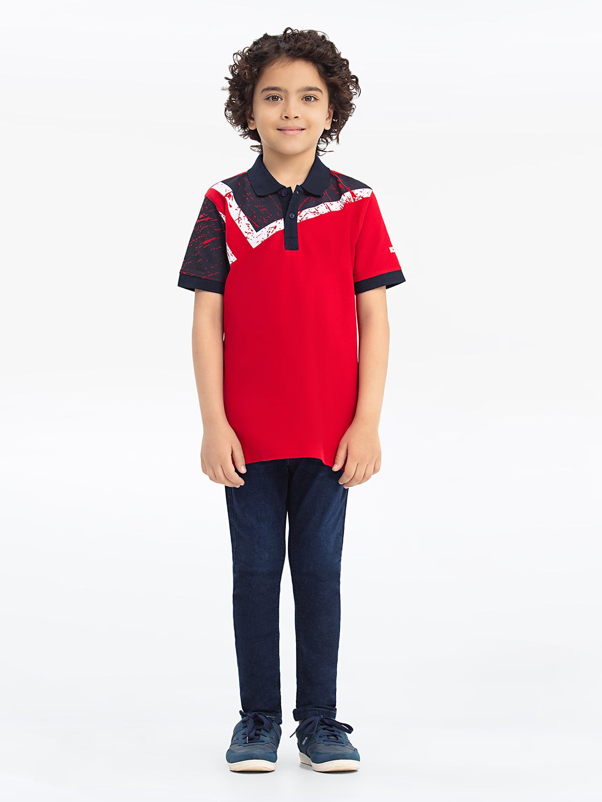 Boy's Red Polo Shirt - EBTPS24-007