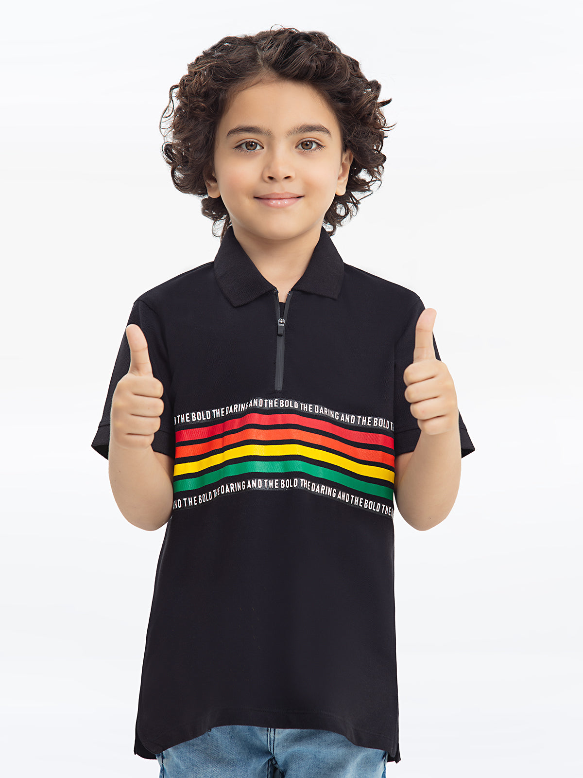 Boy's Black Polo Shirt - EBTPS24-008