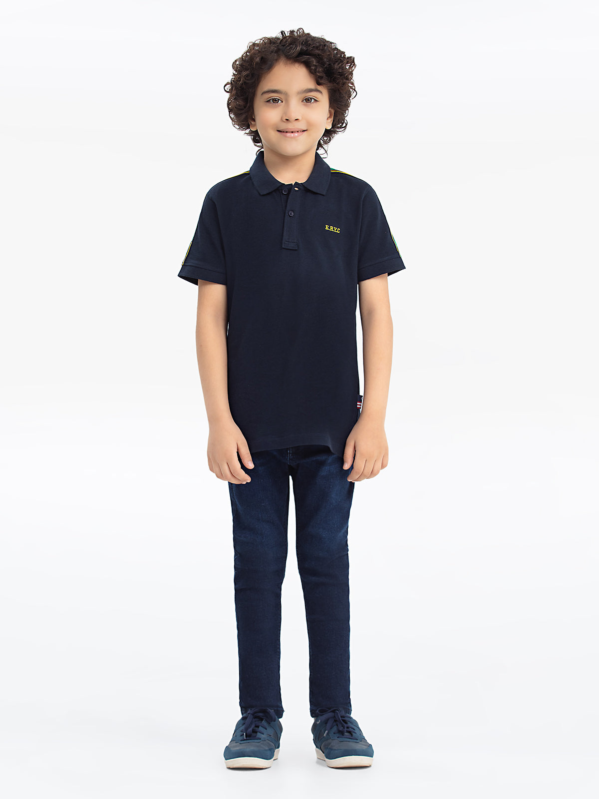 Boy's Dark Navy Polo Shirt - EBTPS24-009