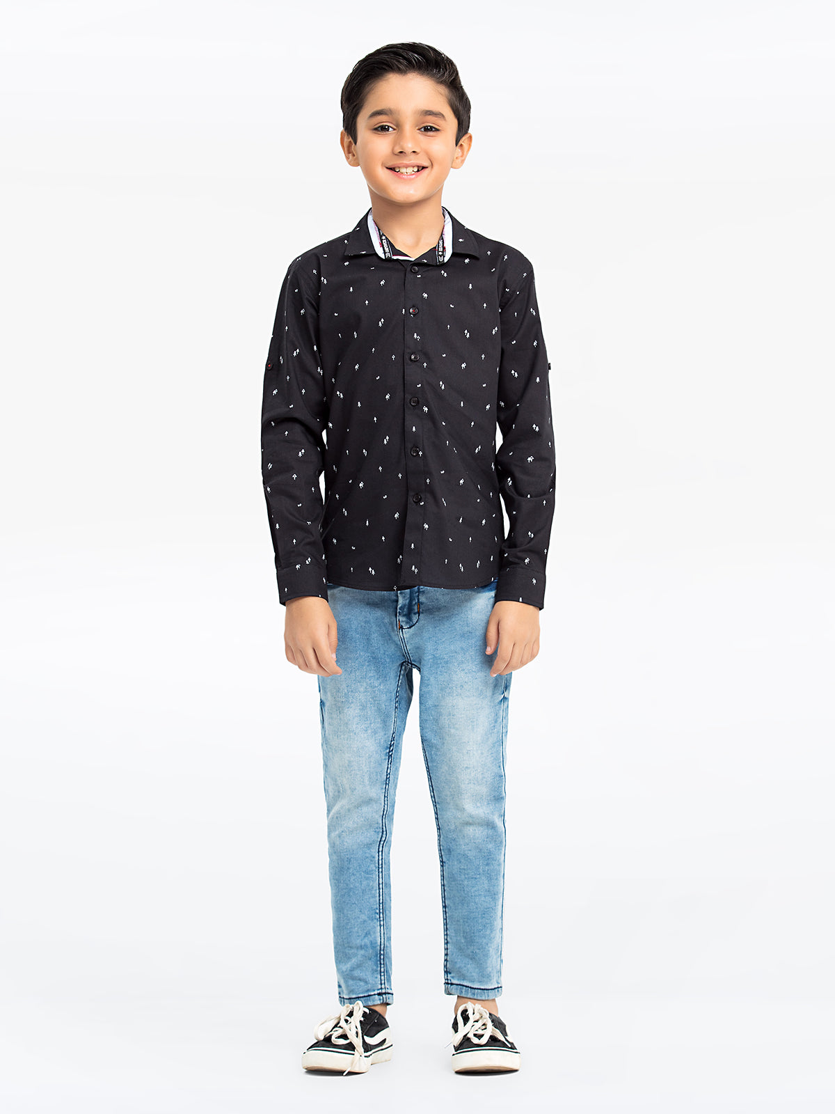 Boy's Black Shirt - EBTS23-27499