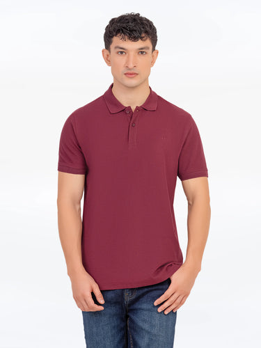 Men's Dark Maroon Polo Shirt - EMTPS5-054
