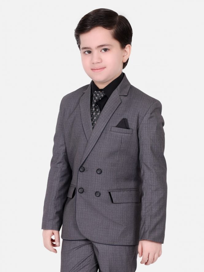 Boy's Grey Coat Pant - EBTCP18-4393