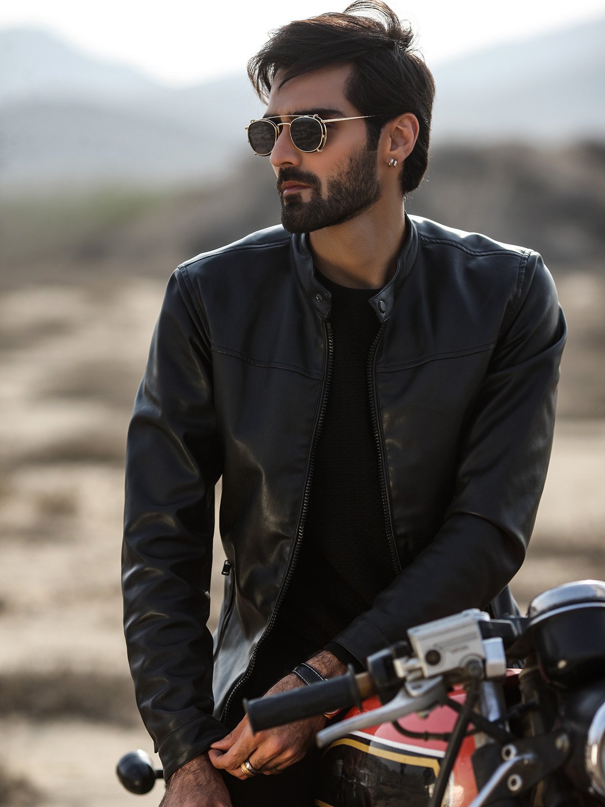 edenrobe Men s Black Jacket EMTJ18 012 edenrobe Pakistan