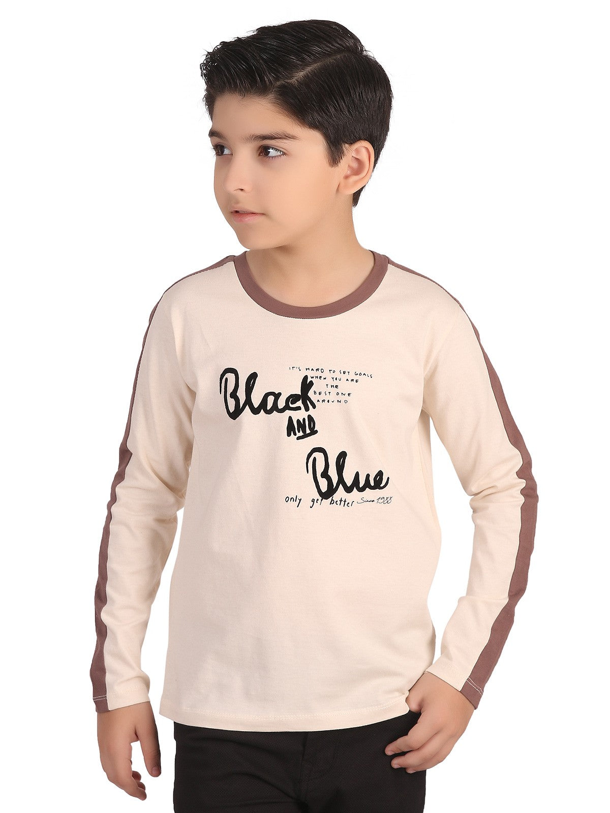 Boy's Cream T-Shirt - EBTTF19-012