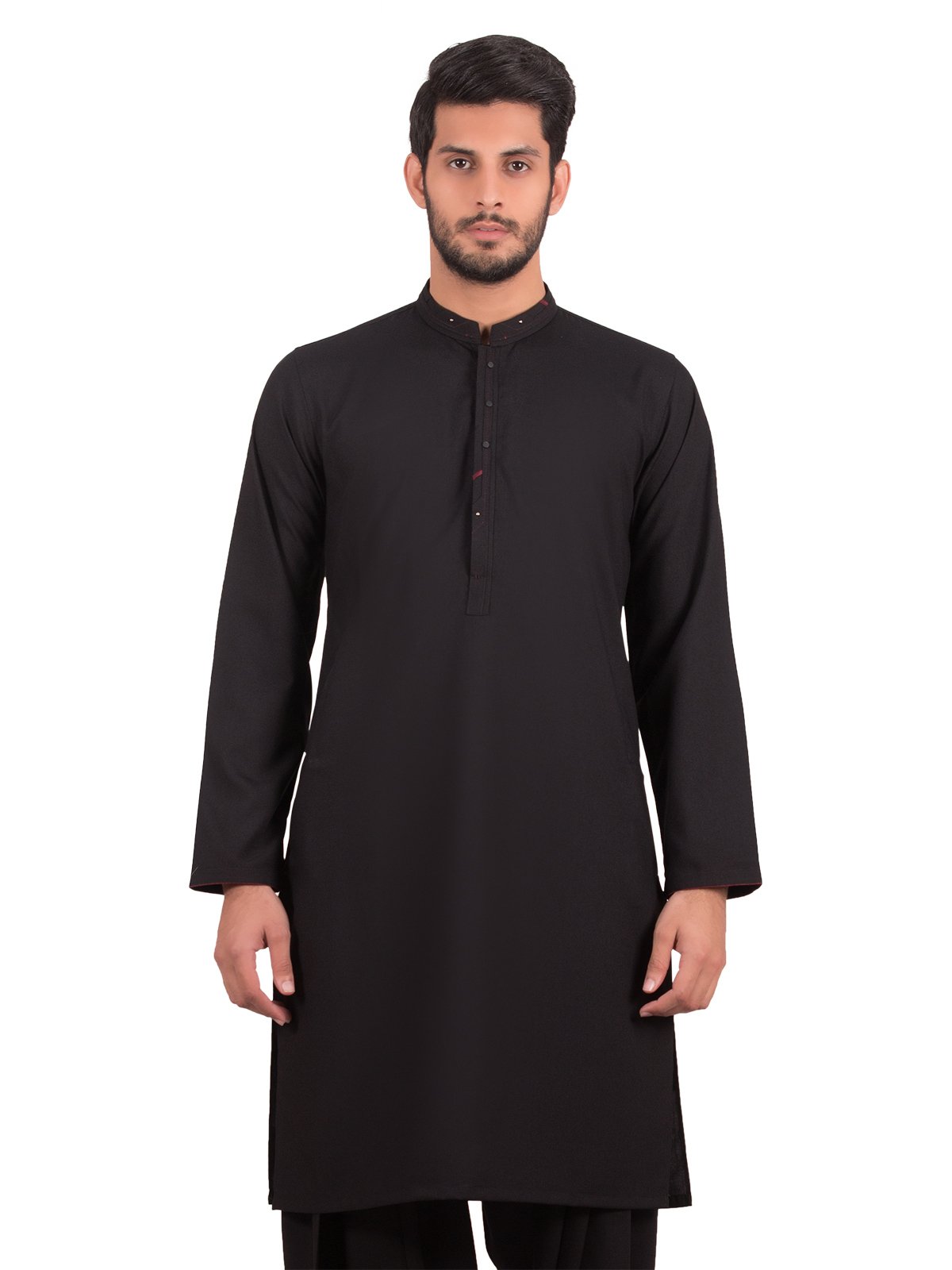 Men's Black Kurta Shalwar Tailored - EMTSW19W-9834