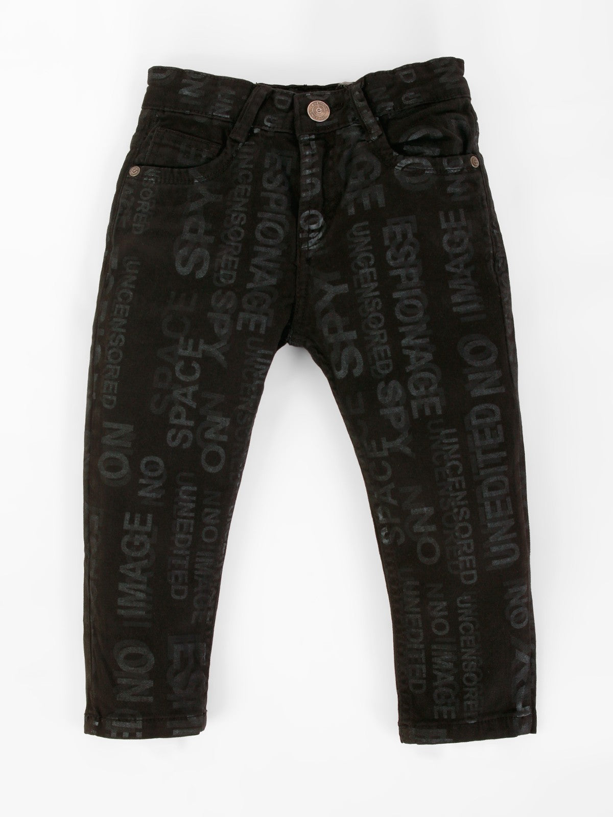 Boy's Black Denim Pant - EBBDP20-016