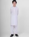 Boy's Off White Kurta Shalwar - EBTKS20-3694