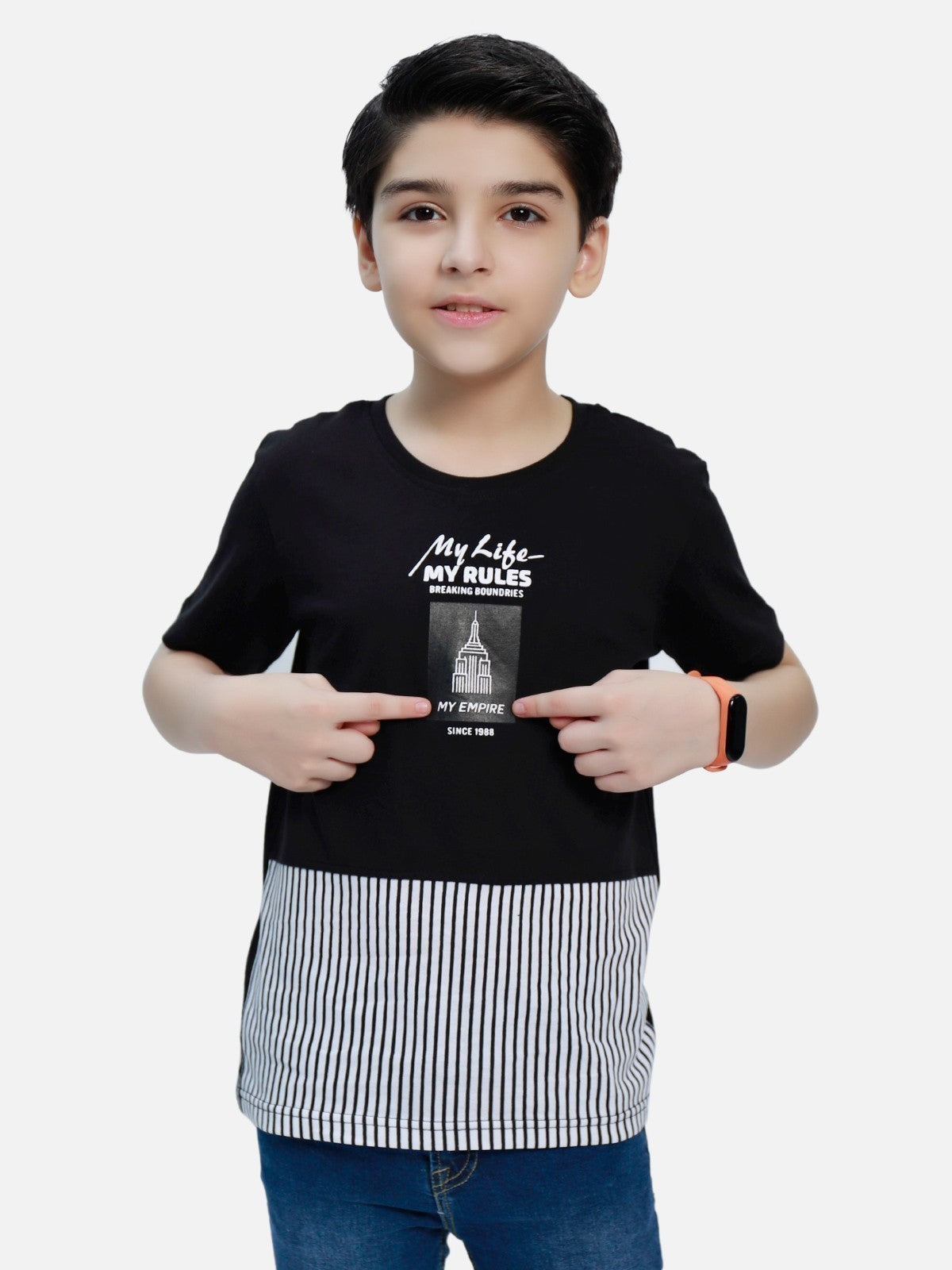 Boy's Black T-Shirt - EBTTS20-030