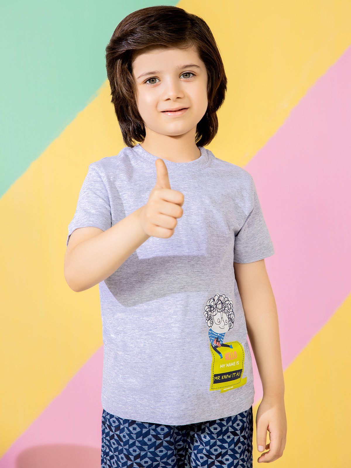 Boy's Heather Grey T-Shirt - EBTTS21-012
