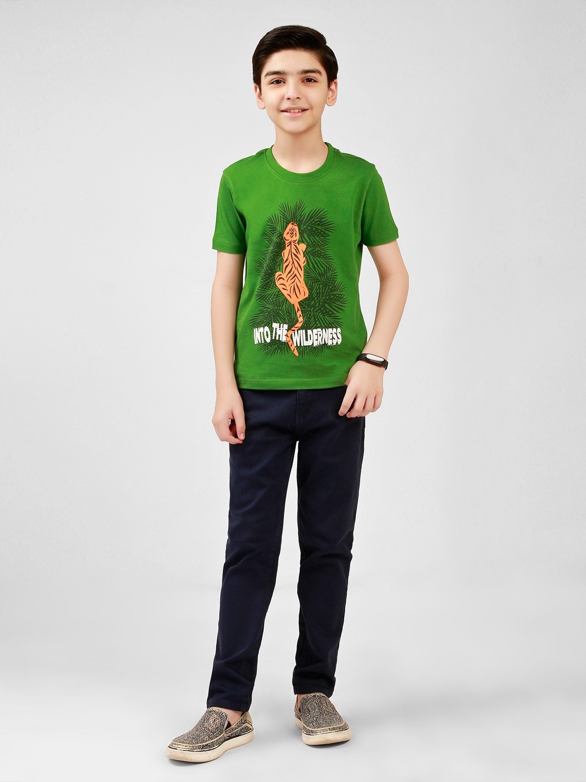 Boy's Green T-Shirt - EBTTS21-048