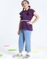 Girl's Purple Sweater - EGTSWT21-007