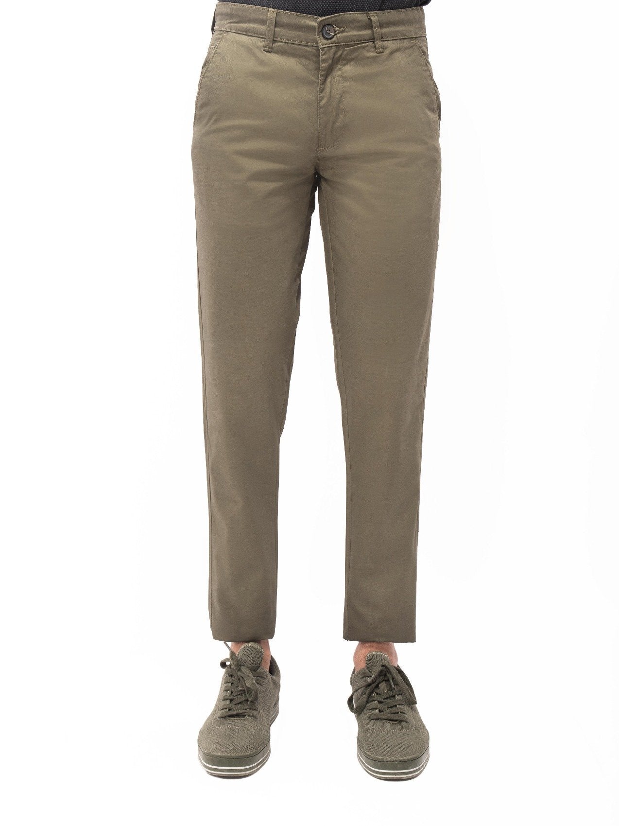 Men's Olive Chino Pant - EMBCP21-003