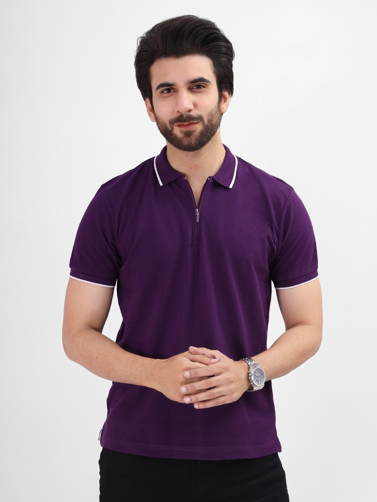 Mens purple polo shirts deals