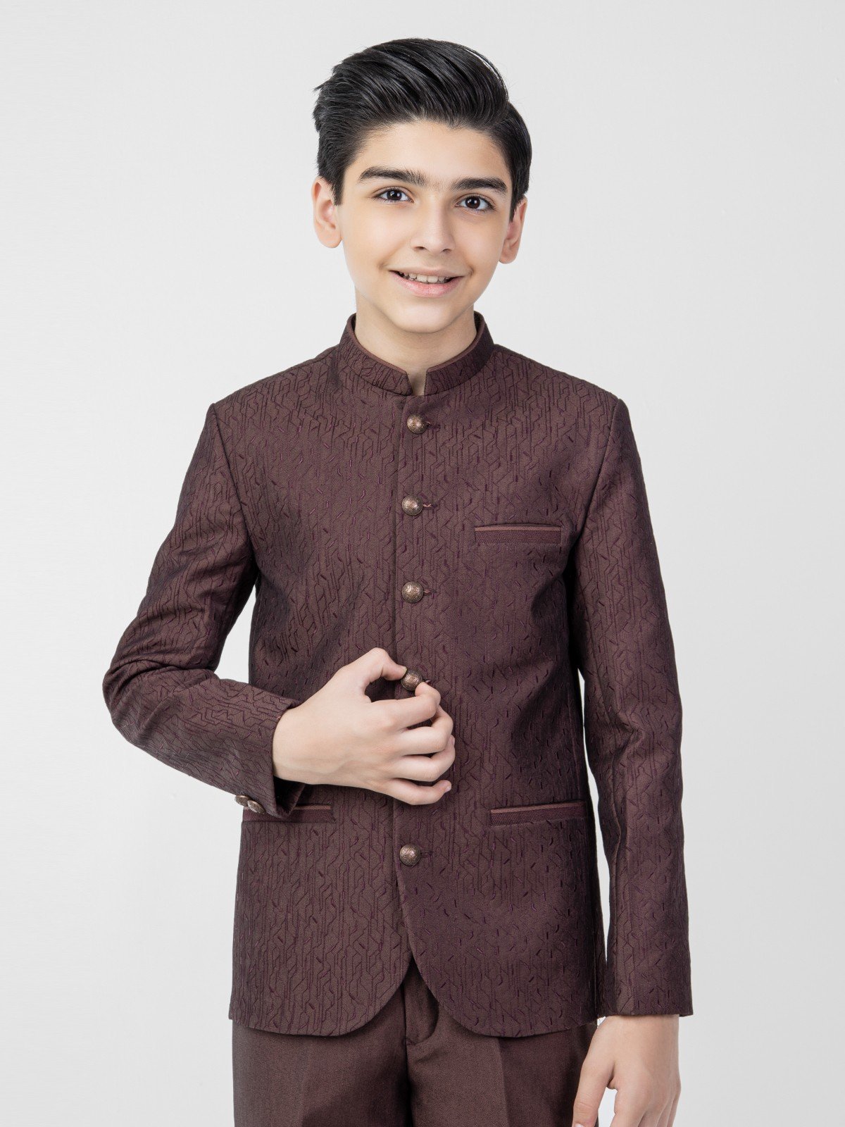 Boy's Brown Prince Suit - EBTPCS21-011