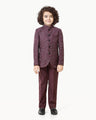 Boy's Burgundy Prince Suit - EBTPCS22-008