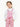 Girl's Pink & White Dungaree - EGTDK22-002