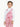 Girl's Pink & White Dungaree - EGTDK22-002