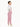 Girl's Pink & White Dungaree - EGTDK22-002