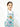 Girl's Off White Dungaree - EGTDK22-007