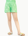 Girl's Sea Green Shorts - EGBS21-010
