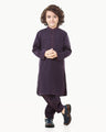 Boy's Purple Kurta Shalwar - EBTKS23-3829
