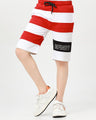 Boy's Red & White Shorts - EBBSK23-029