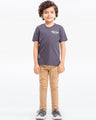 Boy's Charcoal T-Shirt - EBTTS23-009