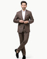 Men's Brown Coat Pant - EMTCPC22-6822