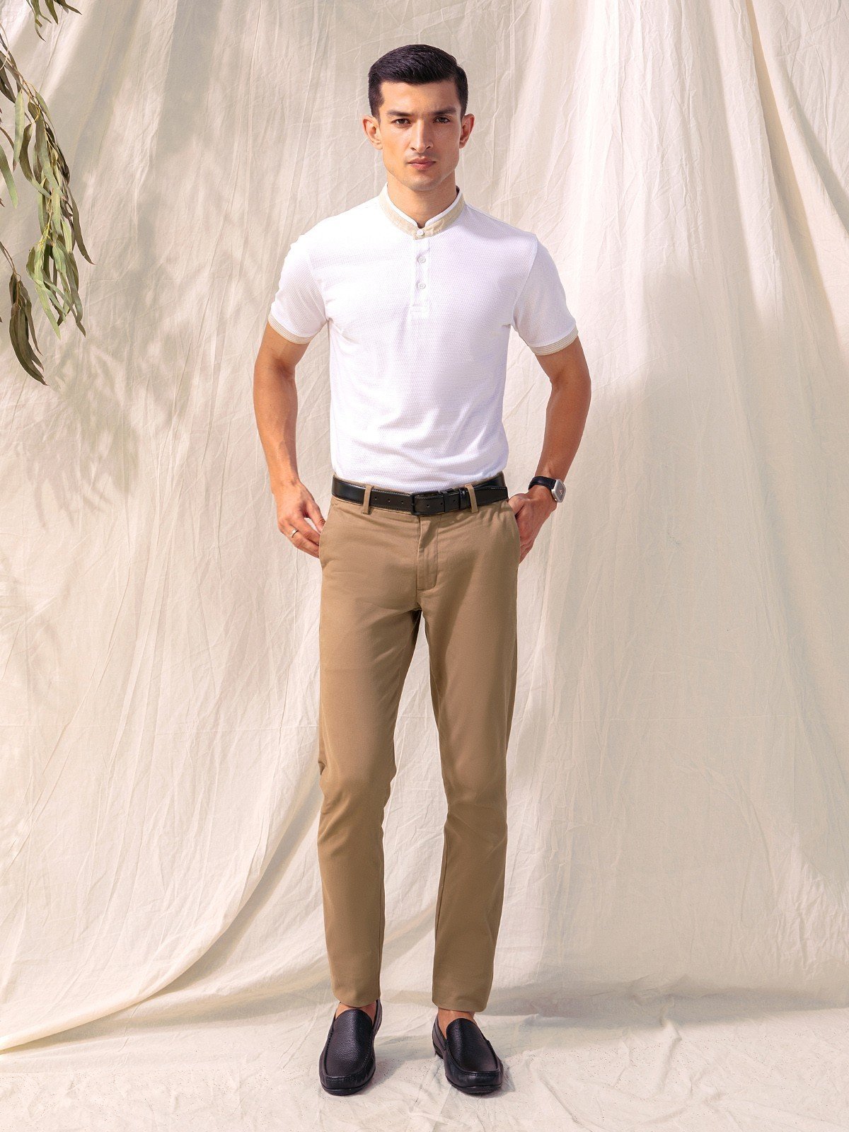 Men's White Polo Shirt - EMTPS23-039
