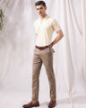 Men's Cream Polo Shirt - EMTPS23-041