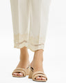 Women's Cream Trouser - EWBE23-76551