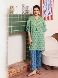 Pret 2Pc Printed Lawn Shirt Trouser - EWTKP5-81856ST