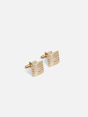 Stripe Gold Cufflink - EAMCL6-036