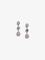 Multi Halo Earrings - EAWE6-006