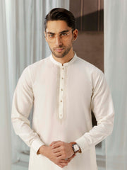 Men's Cream Kurta Shalwar - EMTKST5-99590
