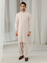 Men's Light Beige Kurta Shalwar - EMTKST5-99579