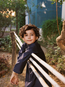 Boy's Navy Blue Kurta - EBTKC5-024