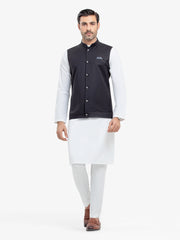 Men's Black Waist Coat - EMTWC5-35938