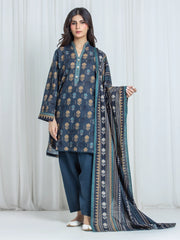 Printed Khaddar Suit - EWU6A3-37056-3P