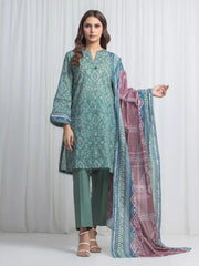 Printed Lawn Suit - EWU6A1-36865-3P