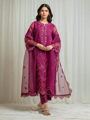 Unstitched Embroidered Organza Suit - EWU5V4-31262-3P